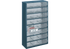 Stahlmagazin 1224-02, 552 x 306 x 150 mm, mit 24 Schubladen Farbe Blau/Transparent Raaco