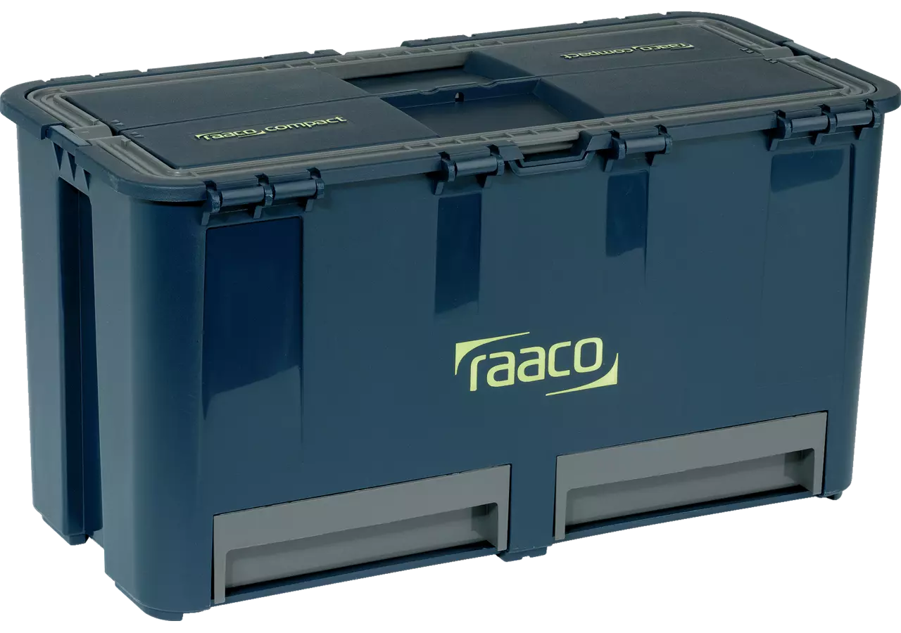Werkzeugkoffer Compact 27, 248 x 474 x 239 mm Farbe Blau/Grau Raaco