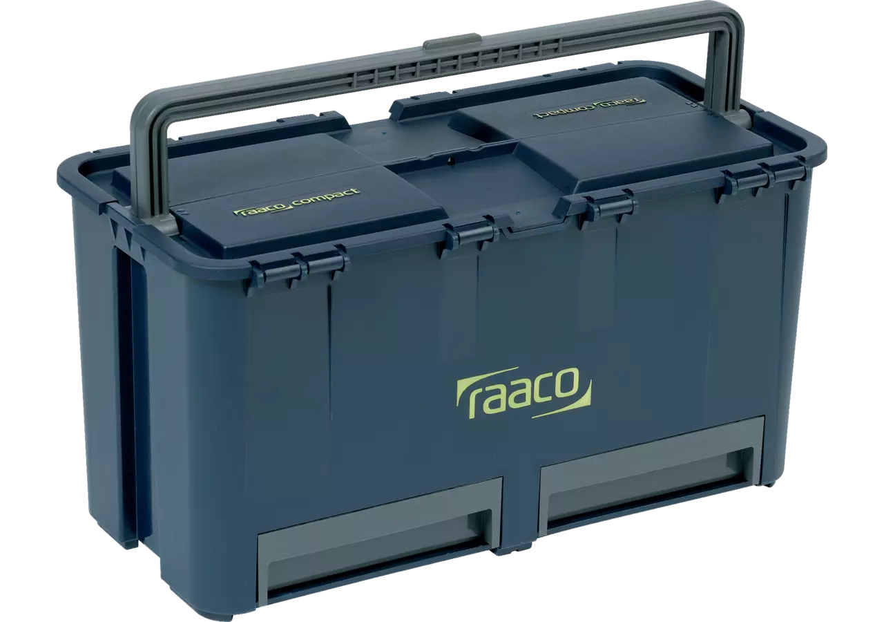 Werkzeugkoffer Compact 27, 248 x 474 x 239 mm Farbe Blau/Grau Raaco