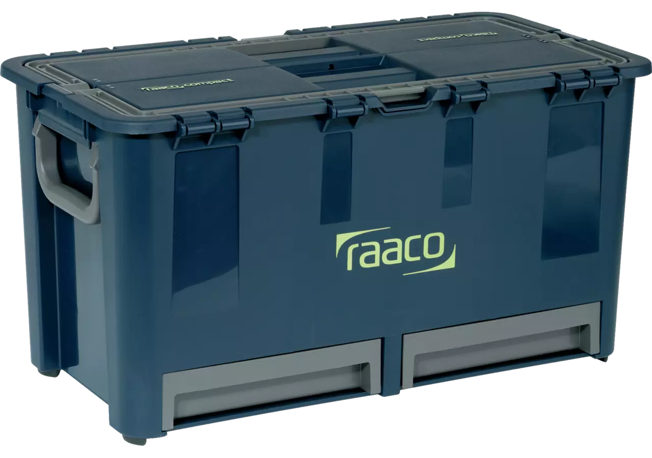 Werkzeugkoffer Compact 47, 292 x 540 x 296 mm Farbe Blau/Grau Raaco
