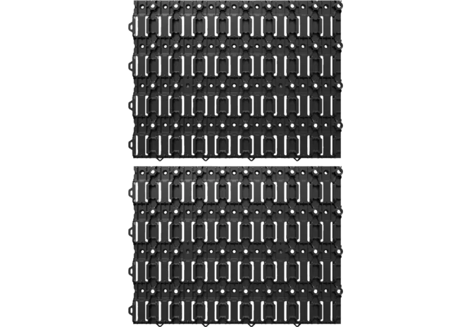 Werkzeugwand 2 Stück im Set, Pegboard 514 x 386 x 20 mm QBRICK
