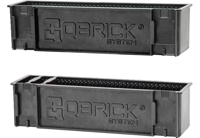Werkzeughalter 2 Stück im Set, Long Items Holder inkl. 10 x Trennwände QBRICK