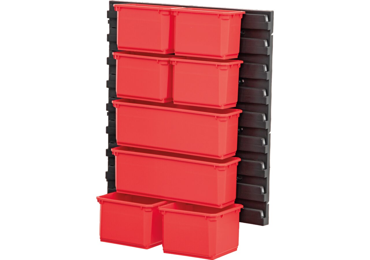 Behälterwand mit 8 Behälter passen bei Sortimentskasten PRO 300 QBRICK