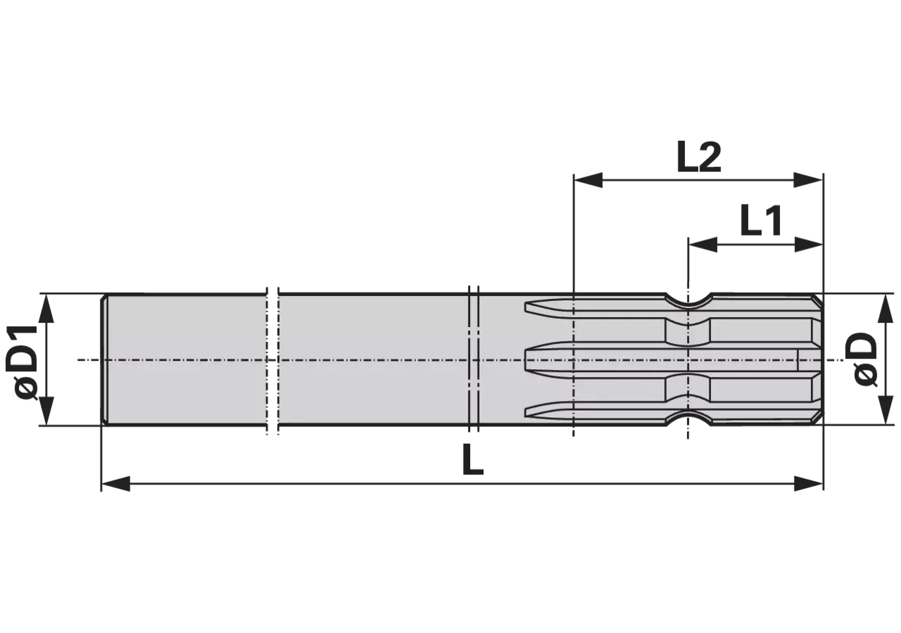 Anschlusswelle 300 mm 1 3/4-6 67.30.706 Walterscheid