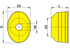 Schutztopf geräteseitig oval, 280 x 200 mm 82.03 Walterscheid