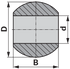 Walterscheid Kugelhülse für Unterlenker Kat. 3/2 09939, 309246 AD 64 mm ID 28,7 mm Walterscheid