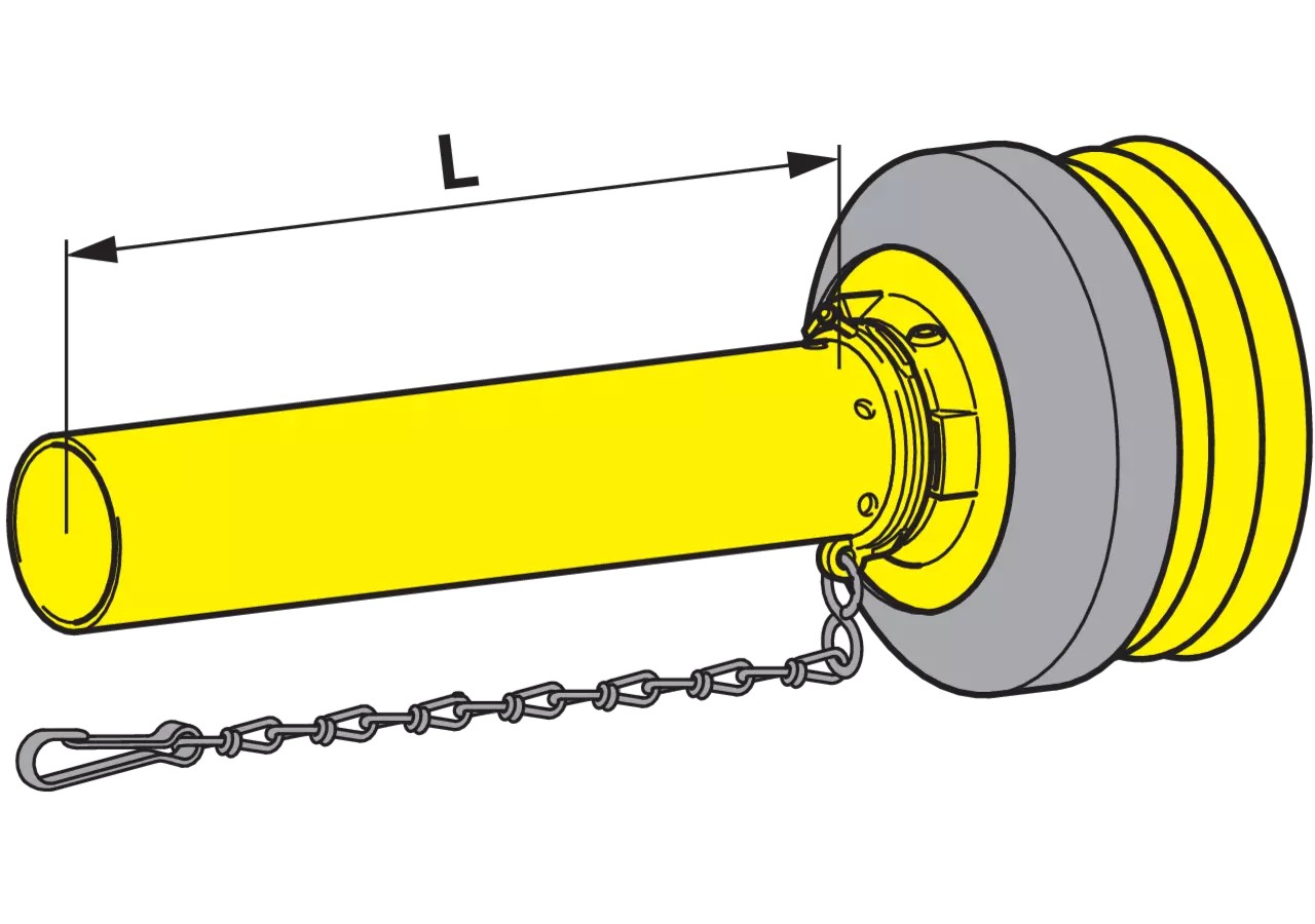 Gelenkwellenschutzhälfte SD25, 2.000 mm, innen 85204 GartenShop24
