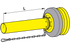 Gelenkwellenschutzhälfte SD25, 2.000 mm, innen 85204 GartenShop24