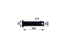 Bolzen für Gabelkopf, 25 x 100 mm, Vierkant 35 mm Walterscheid