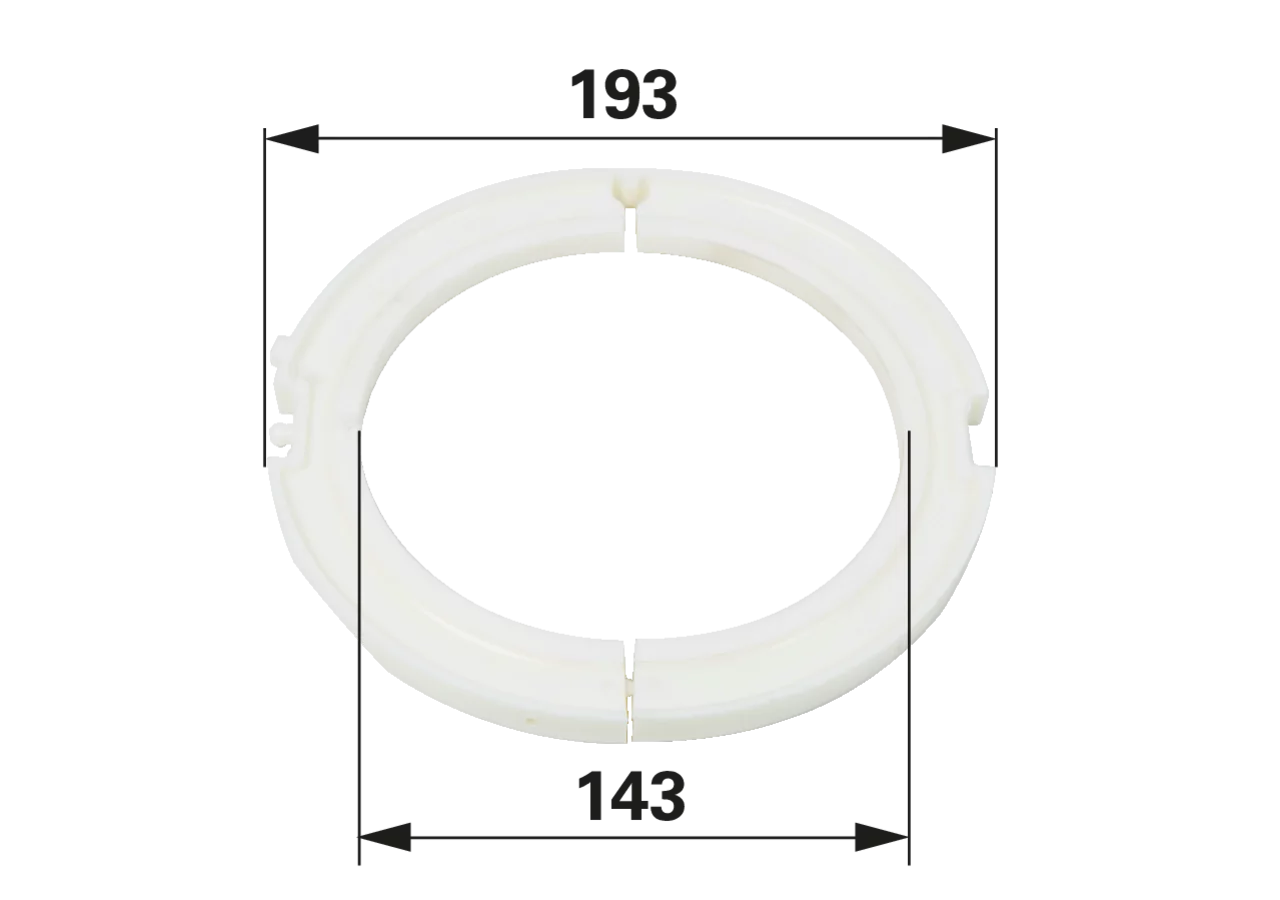 Gleitring PWE675, 143 x 193 mm, für Weitwinkeltrichter 82.83.113 Walterscheid