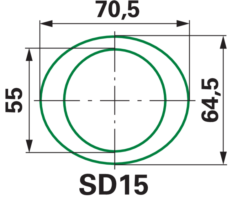 Walterscheid W300E 101800013 – Anschluss AG 1 3/8-6 ASGE beidseitig, Kreuzgarnitur 27,0 x 74,6 mm