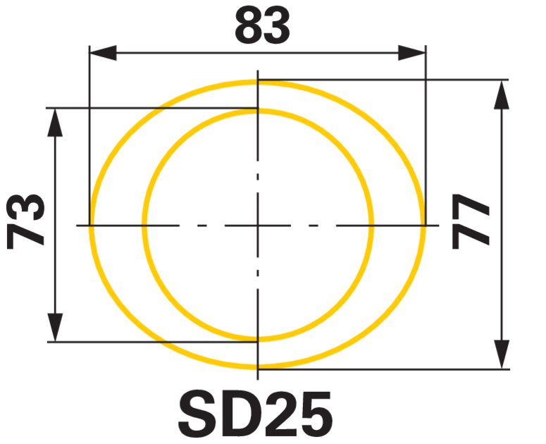 Detailansicht Kreuzgarnitur 32 × 76 mm der Gelenkwelle Walterscheid W400E 101800017