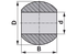 Kugelhülse für Unterlenker, Kat. 4/3, AD 85 mm, ID 37,3 mm Walterscheid