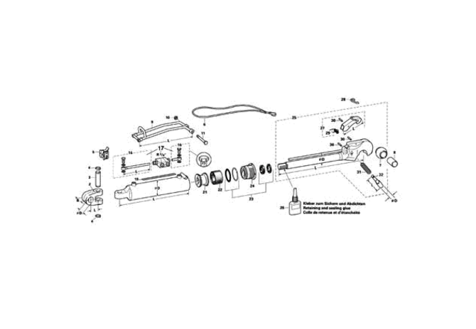 Markierungsaufkleber Länge 241 mm Walterscheid