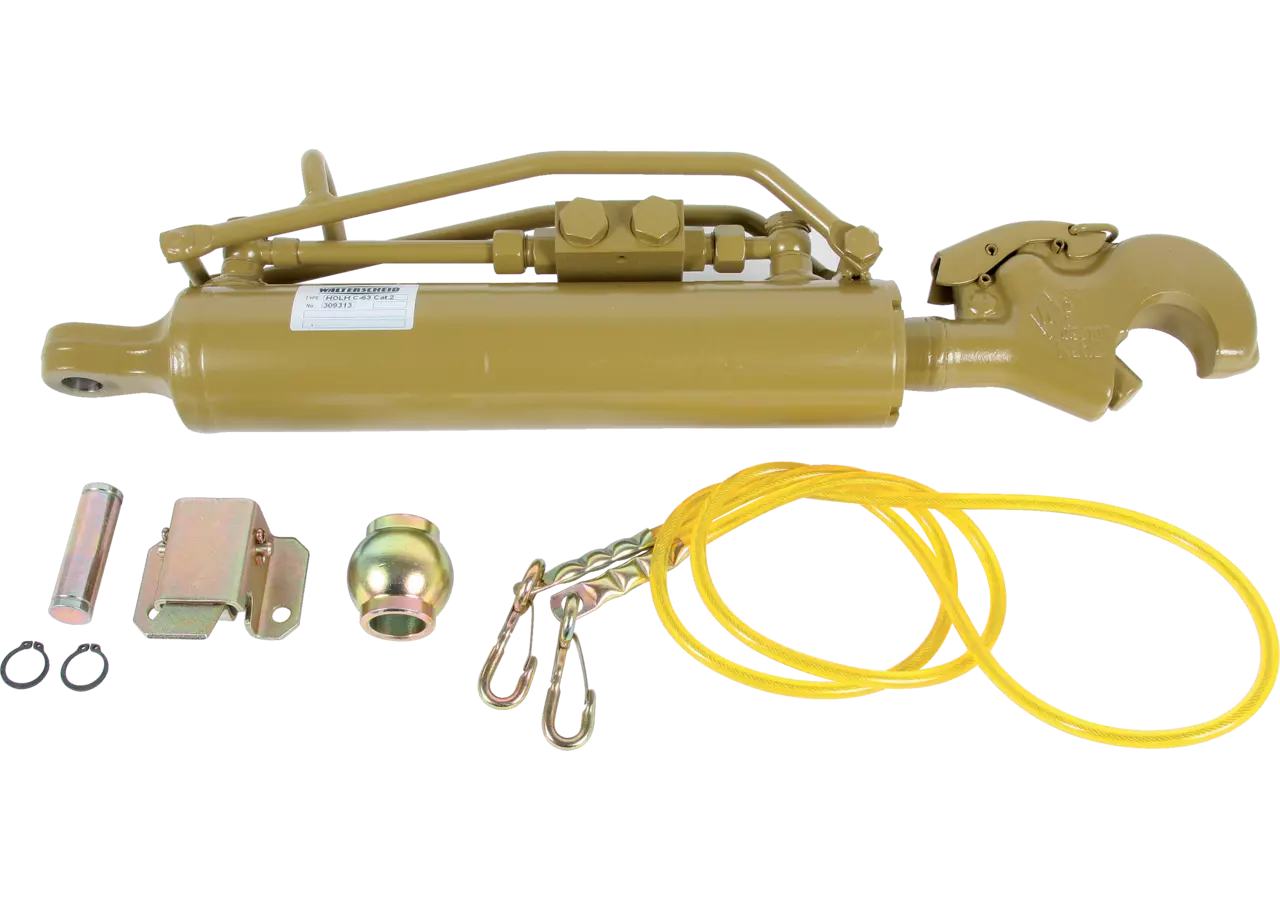 Oberlenker hydraulisch, Kat. 2, 63 mm, Länge 553 mm, ohne Gabelkopf Walterscheid