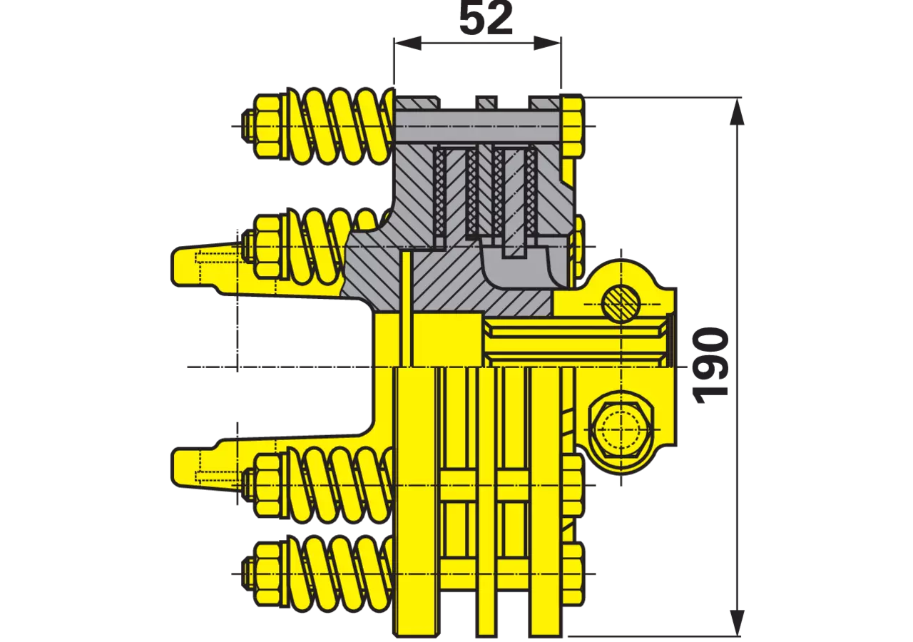 Reibscheibenkupplung W2500, K90/4, 1 3/4-6, 1.500 Nm, mit Klemmschrauben 56.102.09 Walterscheid