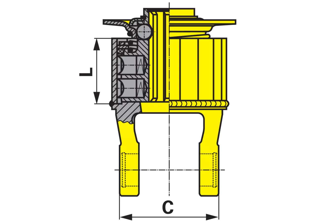 Sternratsche W2400, K34, 1 3/8-6 55.535.03 Walterscheid