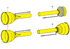 Gelenkwellenschutzhälfte SD15, 1.300mm, außen für Weitwinkel 85102 Walterscheid