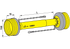 Gelenkwellenschutz SD15, 1.000 mm, außen und innen 85103 Walterscheid