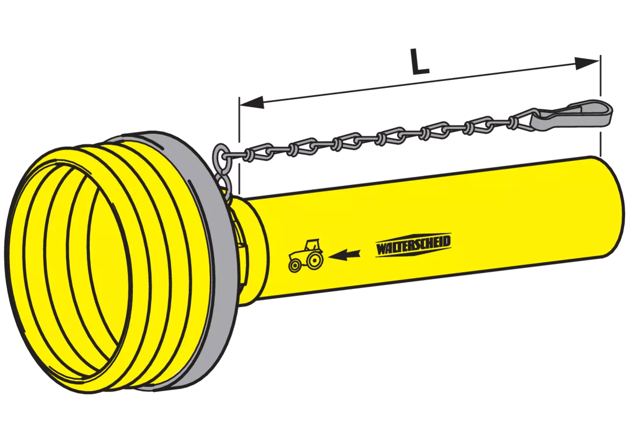 Gelenkwellenschutzhälfte SD05, 1.000 mm, außen 85005 Walterscheid