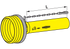Gelenkwellenschutzhälfte SD25/1, 1.000 mm, außen 85213 Anzahl der Rippen 7 Walterscheid