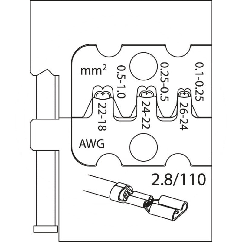 GEDORE Modul-Einsatz passend für Flachsteckhülsen 2,8