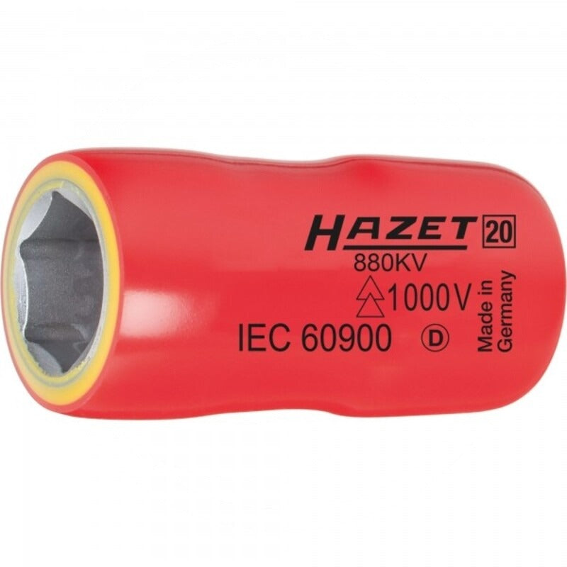 Hazet 6kant-Steckschlüssel-Einsatz – 45,5 mm Antrieb Vierkant 10 mm (3/8 ")