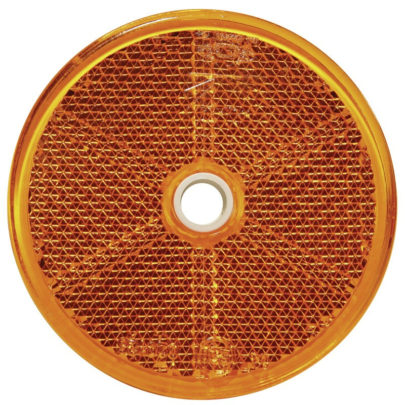 ASPÖCK Rückstrahler rund 60 mm gelb geschr.