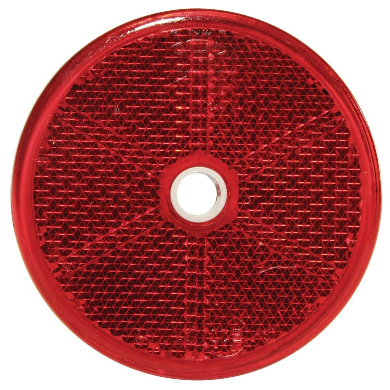 ASPÖCK Rückstrahler rund 60 mm rot geschraubt