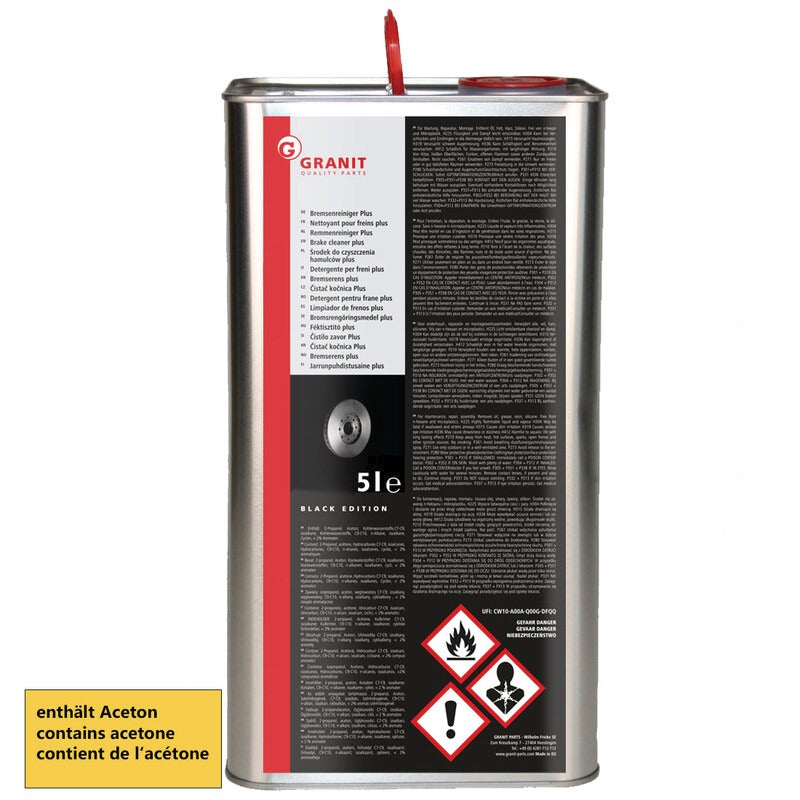 GRANIT BLACK EDITION Bremsenreiniger Plus 5L – Bild 2