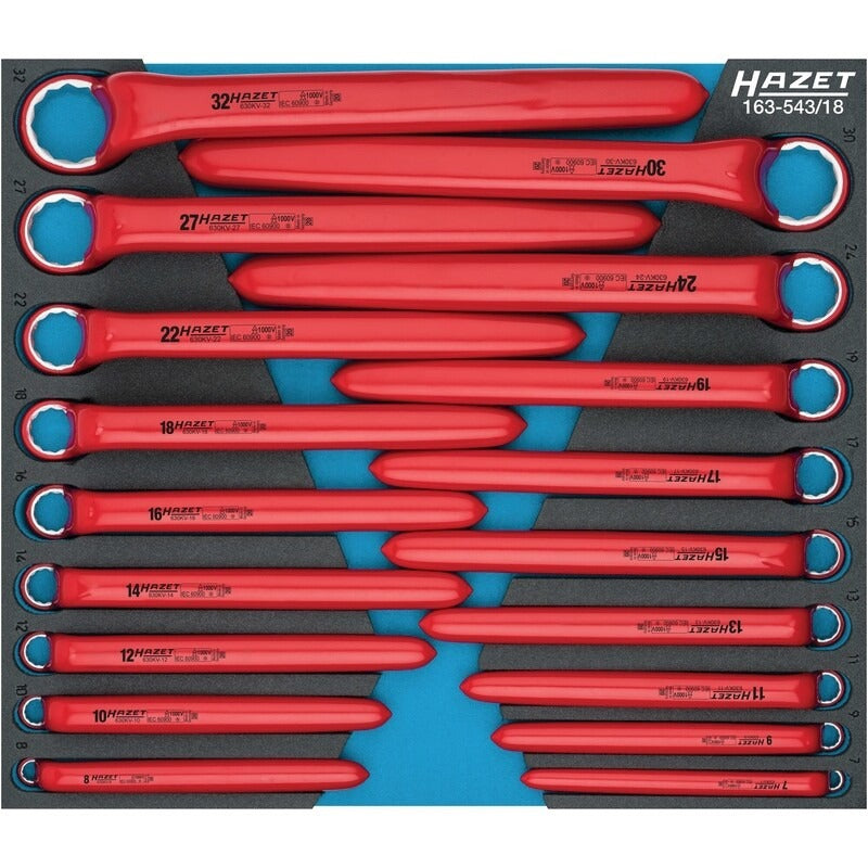 Hazet VDE-Einringschlüssel-Satz – Breite 344 mm