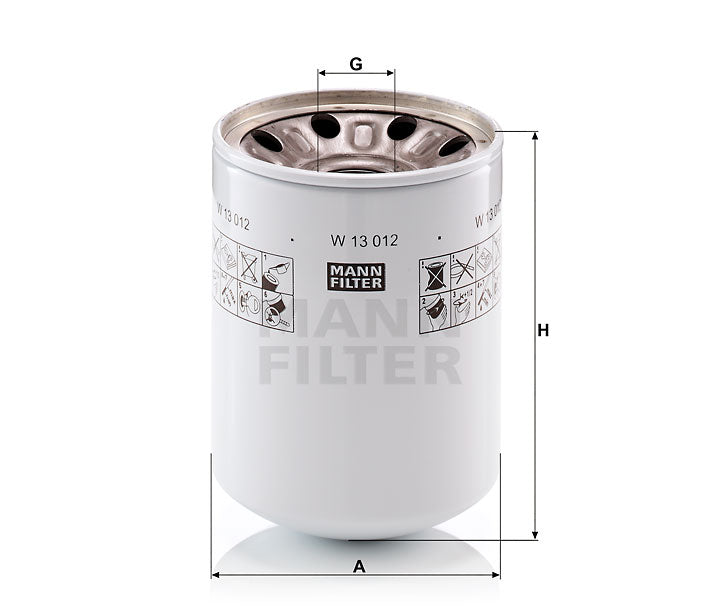 MANN FILTER Hydraulikölfilter Außen-Ø (mm) 128 MANN FILTER