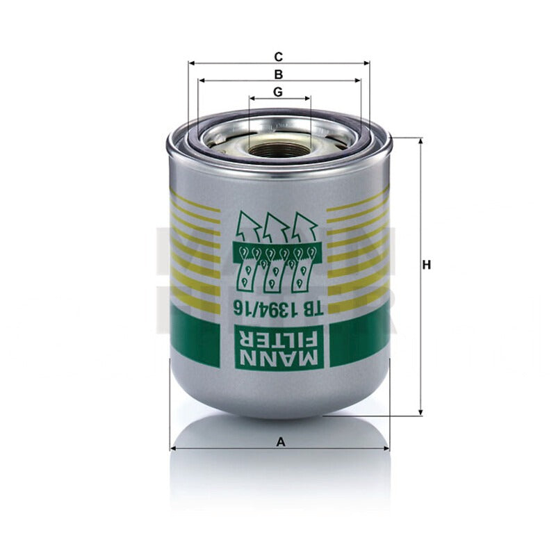 MANN FILTER Lufttrocknerkartusche für Druckluftbremsanlage MANN FILTER