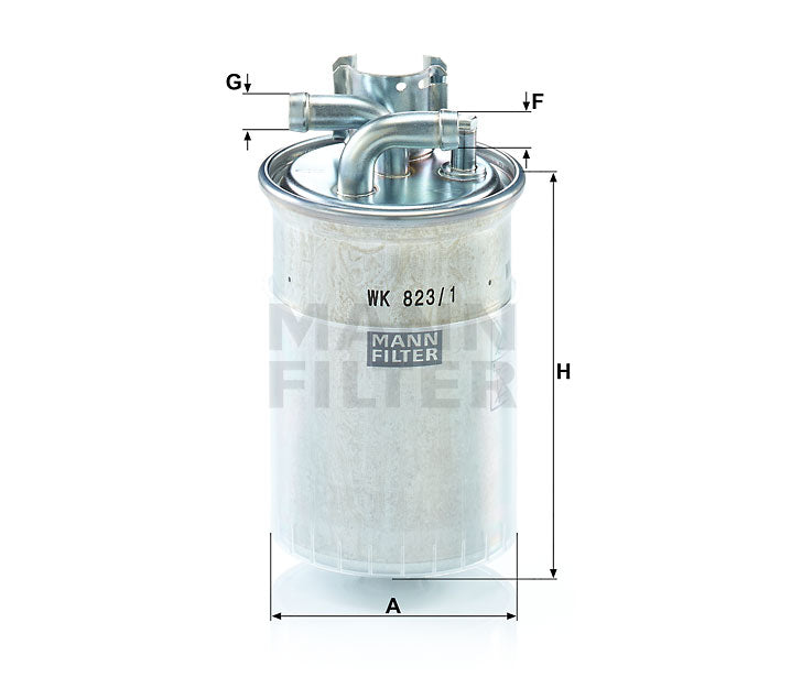 MANN FILTER Kraftstofffilter G (mm) 12 MANN FILTER
