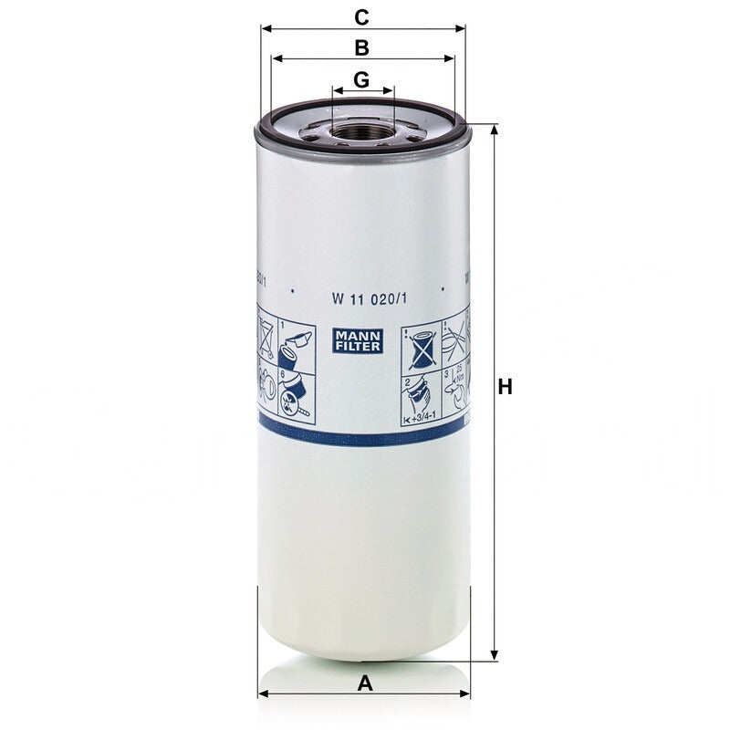 MANN FILTER Motorölfilter W 11 020/1 MANN FILTER