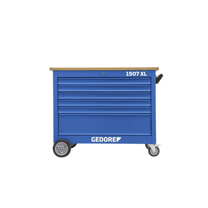 GEDORE Rollwerkbank mit 6 Schubladen Abmessungen L x B x H (mm) 985 x 1.200 x