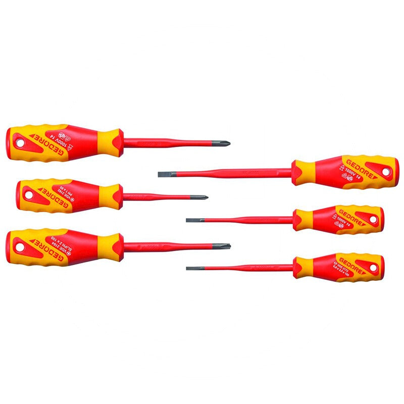 GEDORE VDE-Schraubendreher-Satz SLIM DRIVE, 6-t Inhalt • VDE 21723,5 4 5,5• VDE 2162 PH1