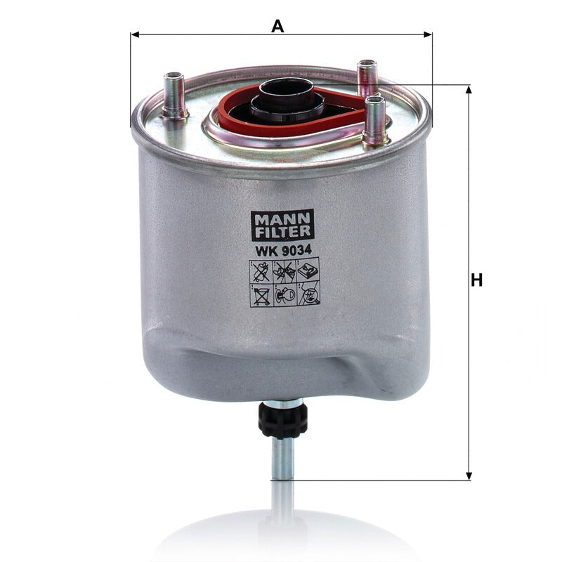 MANN FILTER Kraftstofffilter H (mm) 126 MANN FILTER