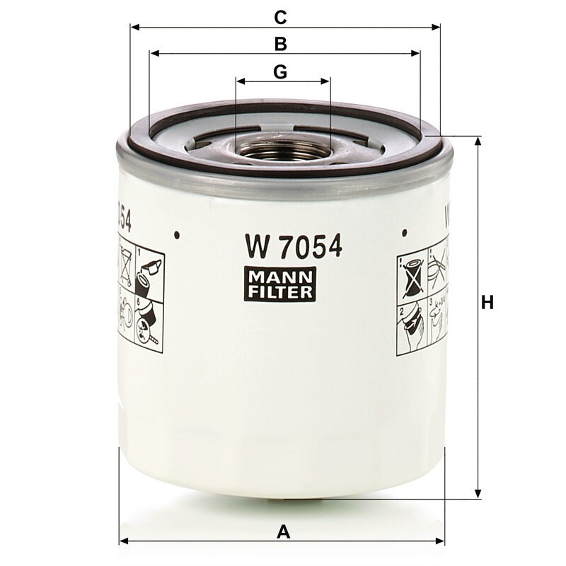MANN FILTER Motorölfilter W 7054 MANN FILTER