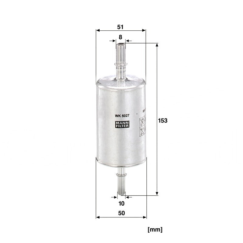MANN FILTER Kraftstoffilter C (mm) 50 MANN FILTER