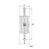 MANN FILTER Kraftstoffilter C (mm) 50 MANN FILTER