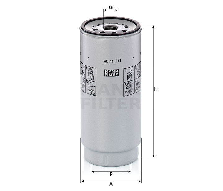 MANN FILTER Kraftstoffilter passend für u.a.• FORD MANN FILTER