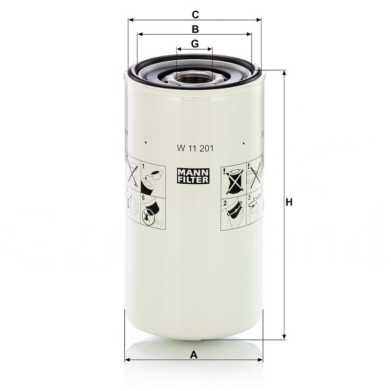 MANN FILTER Hydraulikfilter B (mm) 90 MANN FILTER