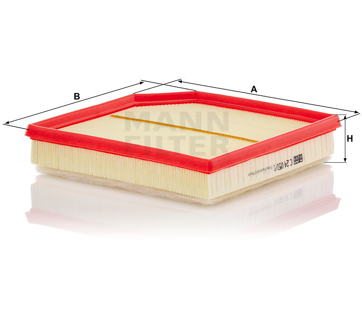 MANN FILTER Luftfilter B (mm) 244 MANN FILTER