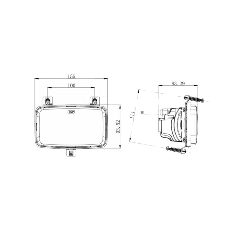 GRANIT LED Hauptscheinwerfer – Breite 155 mm