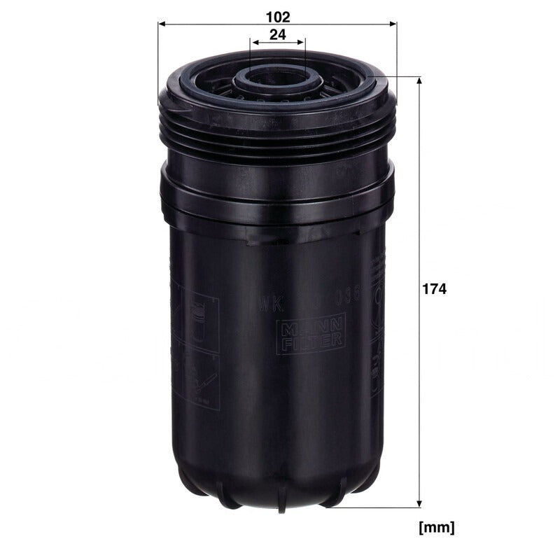 MANN FILTER Kraftstofffilter B (mm) 24 MANN FILTER