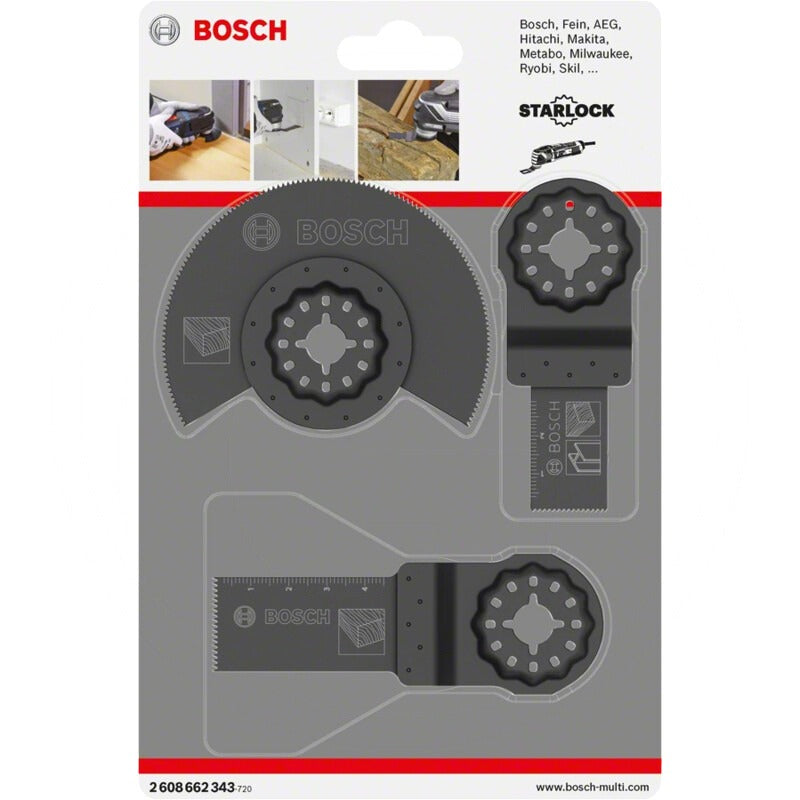 BOSCH Basis-Holz-Set, 3-teilig