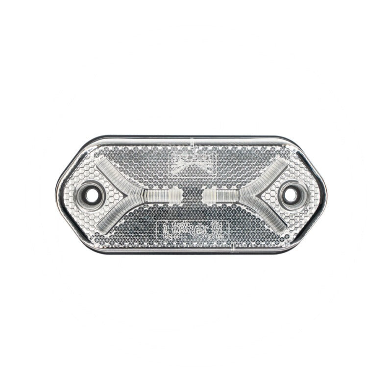 ASPÖCK Positionsleuchte Flatpoint IV weiß AMP – Breite 117 mm