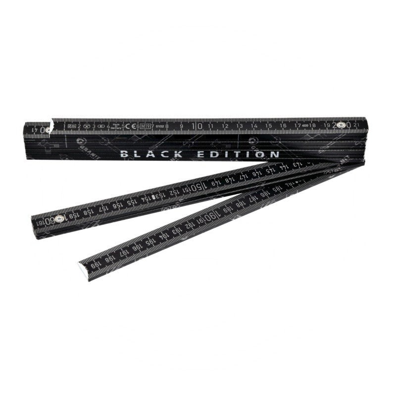 GRANIT BLACK EDITION Gliedermaßstab – 2 m