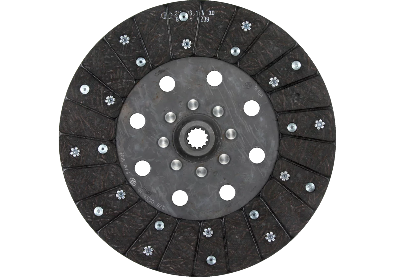 LUK Kupplungsscheibe Zapfwelle 302885400, 328025310 – AD 280 mm, Profil 19x22 LUK